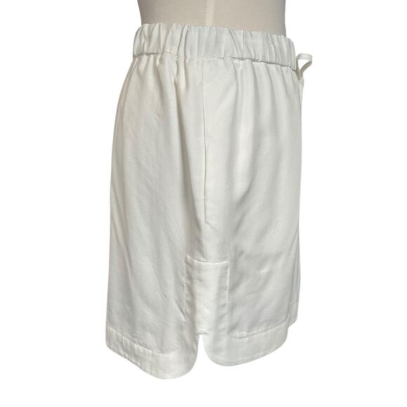 Banana Republic White Drawstring Skirt with Pockets – Size Small Causal Chic - Picture 5 of 9